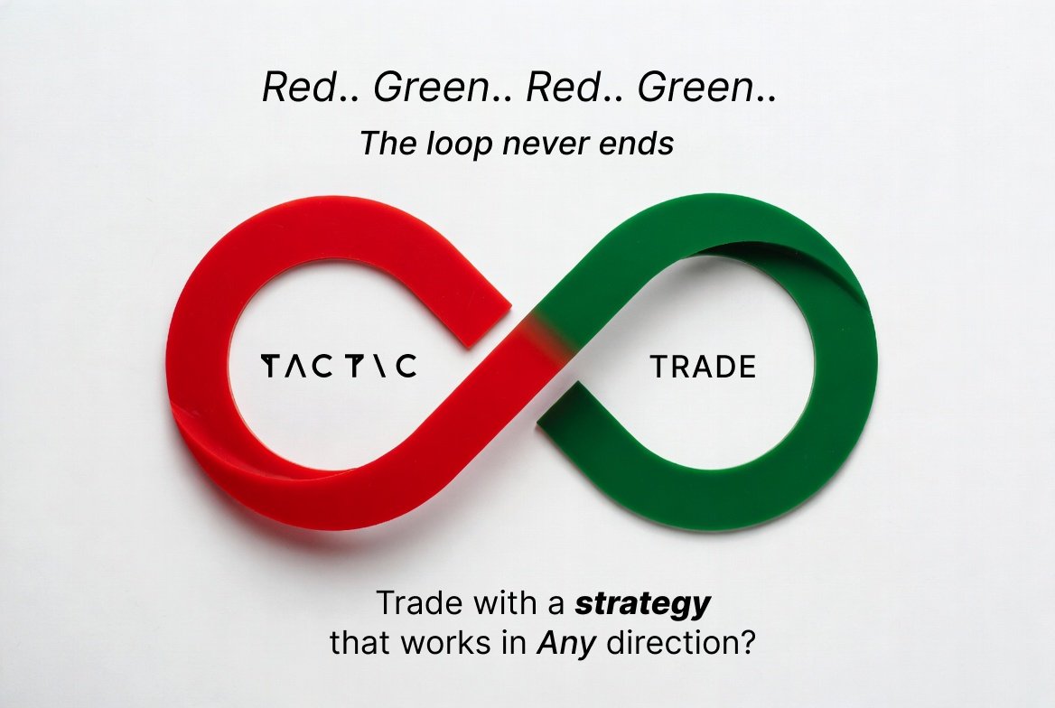 Tacticxtrade's tweet image. 🔴Red… 🟢Green… 🔴Red… 🟢Green…

The loop never ends.

Why take a one-way gamble
when you can trade with a strategy
that works in ANY direction?

#CryptoOptions #StrategyBuilder #BreakTheLoop #Tacticx #BTC #ETH #TradingSmart #TradingTips  #OptionsTrading