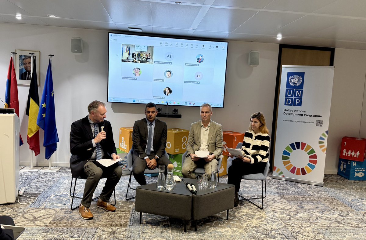 UNDPEU's tweet photo. As #Armenia prepares to host COP17 in 2026, our discussion w/ @ArminBXL underlined urgent need to reconnect w/ nature &amp; rethink our path to sust. future.

Thru #BIOFIN funded by #EU, #Belgium &amp; partners, we support 130+ countries to design &amp; implement biodiversity finance plans. https://t.co/s5jEw9pssJ
