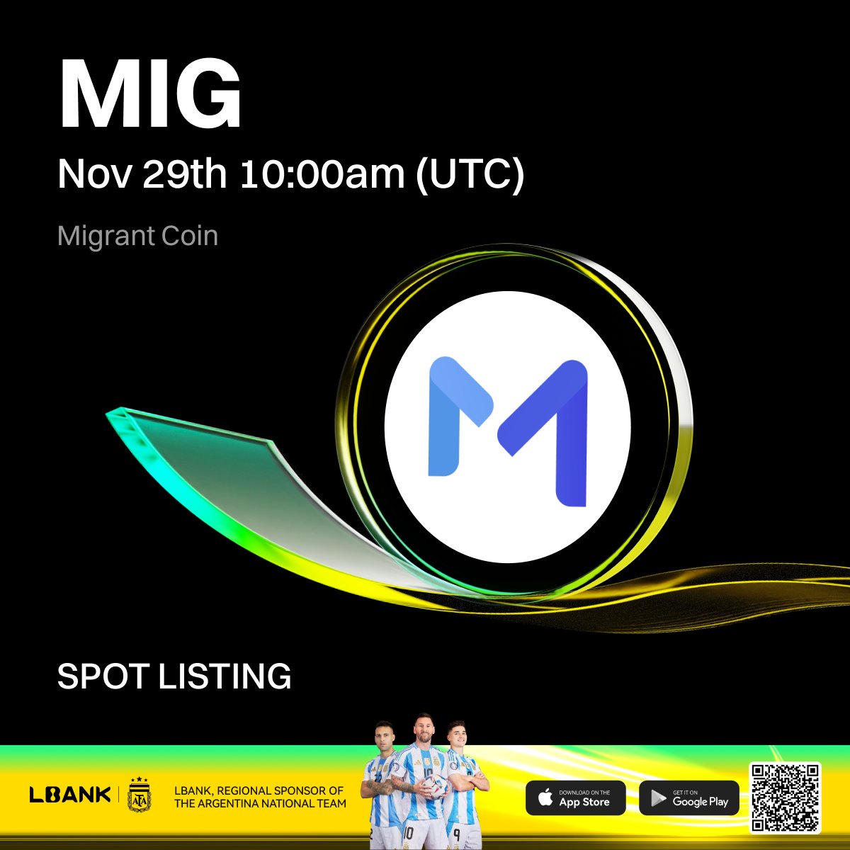LBankSouthAsia's tweet photo. 💎 New #listing

🌟 $MIG (Migrant Coin) will be listed on LBank! @CT3692

Migrantcoin , a suite App for Migrants.
“MigrantCoin: Pioneering Financial Empowerment for Migrants through Blockchain-Powered Suite Application”

❤️ Details: https://t.co/oQLZsRk0t9 https://t.co/8RQkNVGqzs