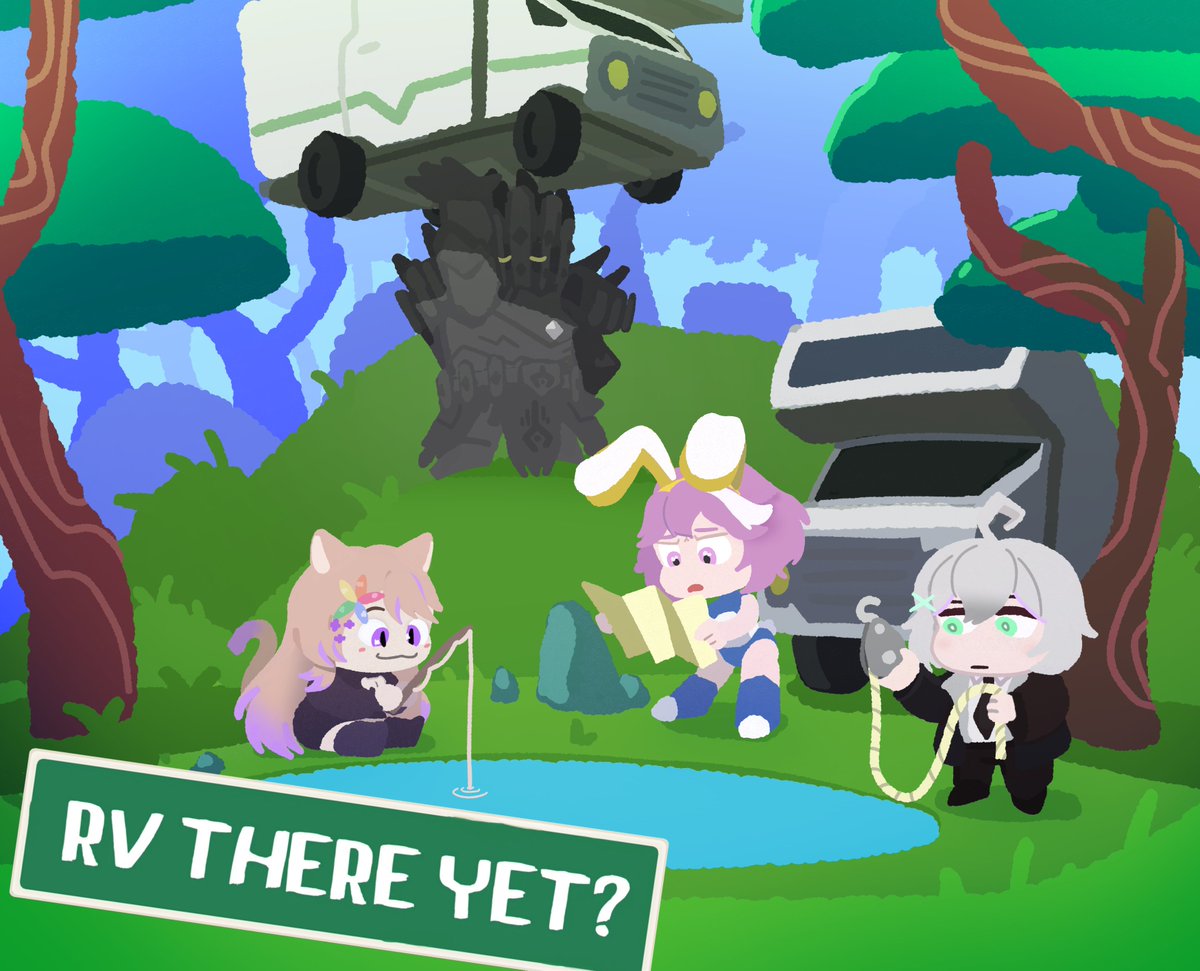 Join us today at 1PM PST for 'RV There Yet?'
I will be collaborating with <a href="/StarlitAbyss_/">Scaith『Starlit Abyss』</a>  <a href="/HoneyX9Y/">Honey The Kawaii Bunny🍯🐰</a> and <a href="/ComfyNekoElla/">NekoElla ✿ 2.0 DEBUT EARLY 2026</a> !
