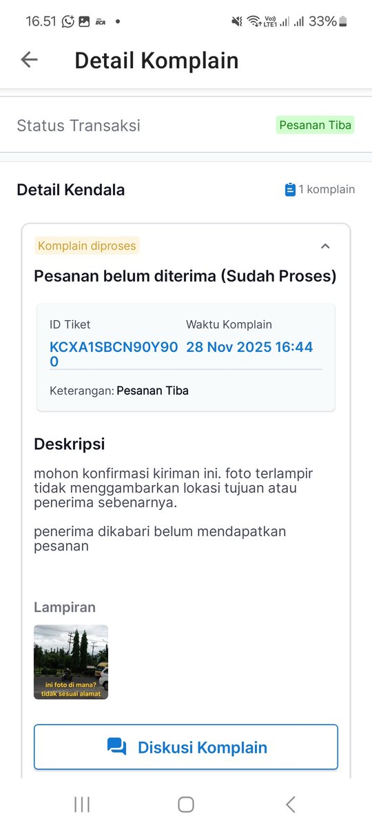 KangICAL's tweet photo. @Indomaret sy pesan barang lewat Indomaret Klik, untuk ortu d kampung. Barang tidak sampai dan transaksi sepertinya ada yg janggal. Sudah sy komplain di aplikasi belum direspon https://t.co/yn6yu4dmcu