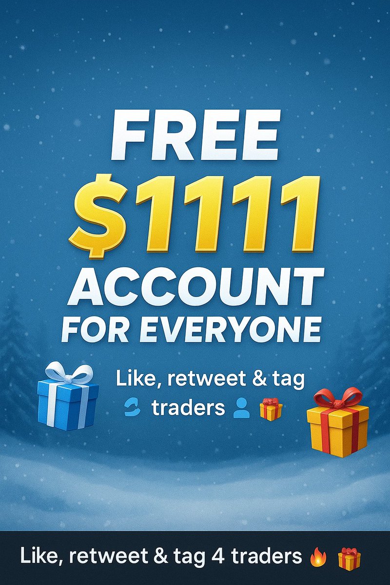 prop_nation's tweet image. 🎁 FREE 1111$ FUNDED ACCOUNT FOR EVERYONE  🎉 

Steps 🏆 -

1️⃣Follow @prop_nation | 
| @fractalvertex | @Aditya_FX1 | @Trillionaire_03

2️⃣ Like ,Repost and Tag 4 Traders 

Claim here by opening a ticket 🎫
discord.gg/Jk4m6Nzy