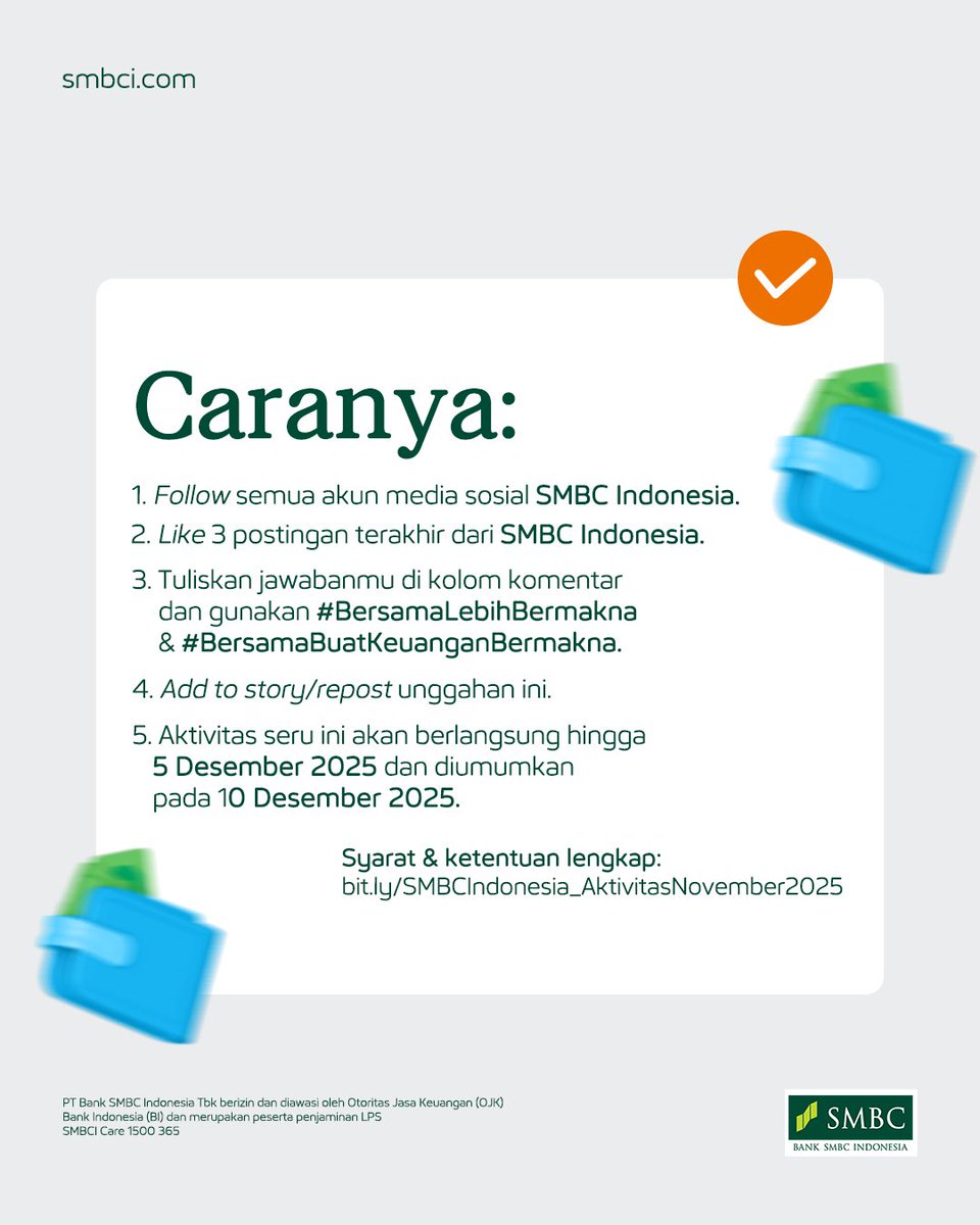 Hal apa yang akan kamu tanamkan di akhir tahun ini? 

Tulis kebaikan yang jadi pilihan kamu sebagai cara seru untuk menutup perjalanan tahun 2025 di kolom komentar, yuk!

Menangkan hadiah Sepeda Polygon &amp; e-wallet senilai Rp3.000.000 untuk 6 orang pemenang. 

Cek cara ikutannya