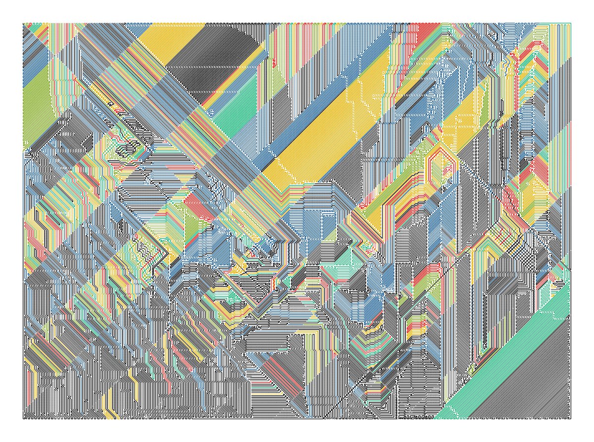 CCDDBB's tweet image. Plottable Mess #227

#javascript #plotterart #plottertwitter #generativeart #genart #digitalart #abstractart #graphicart #nftart