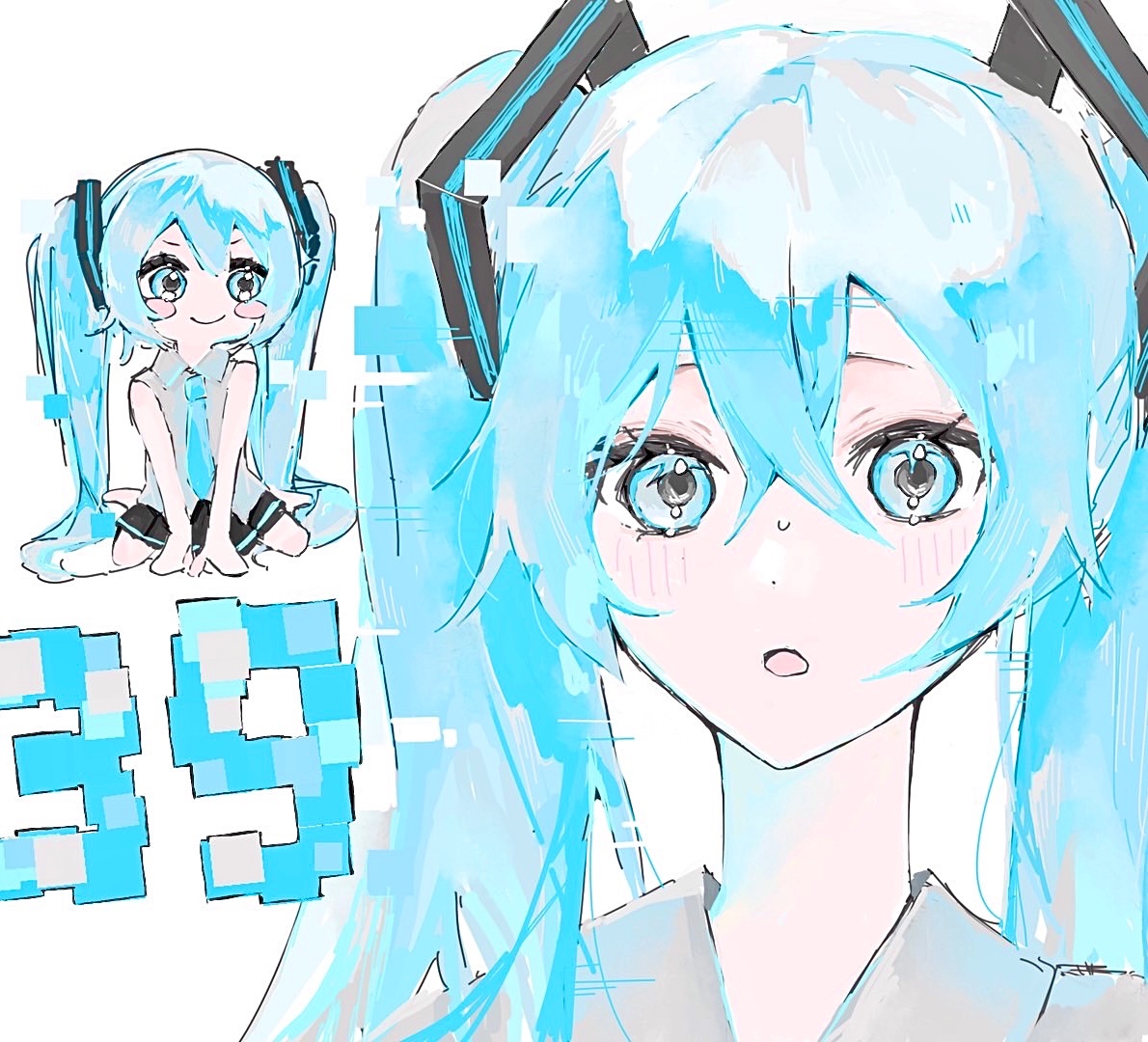 1レイヤー🩵😶 #絵柄が好みって人にフォローされたい