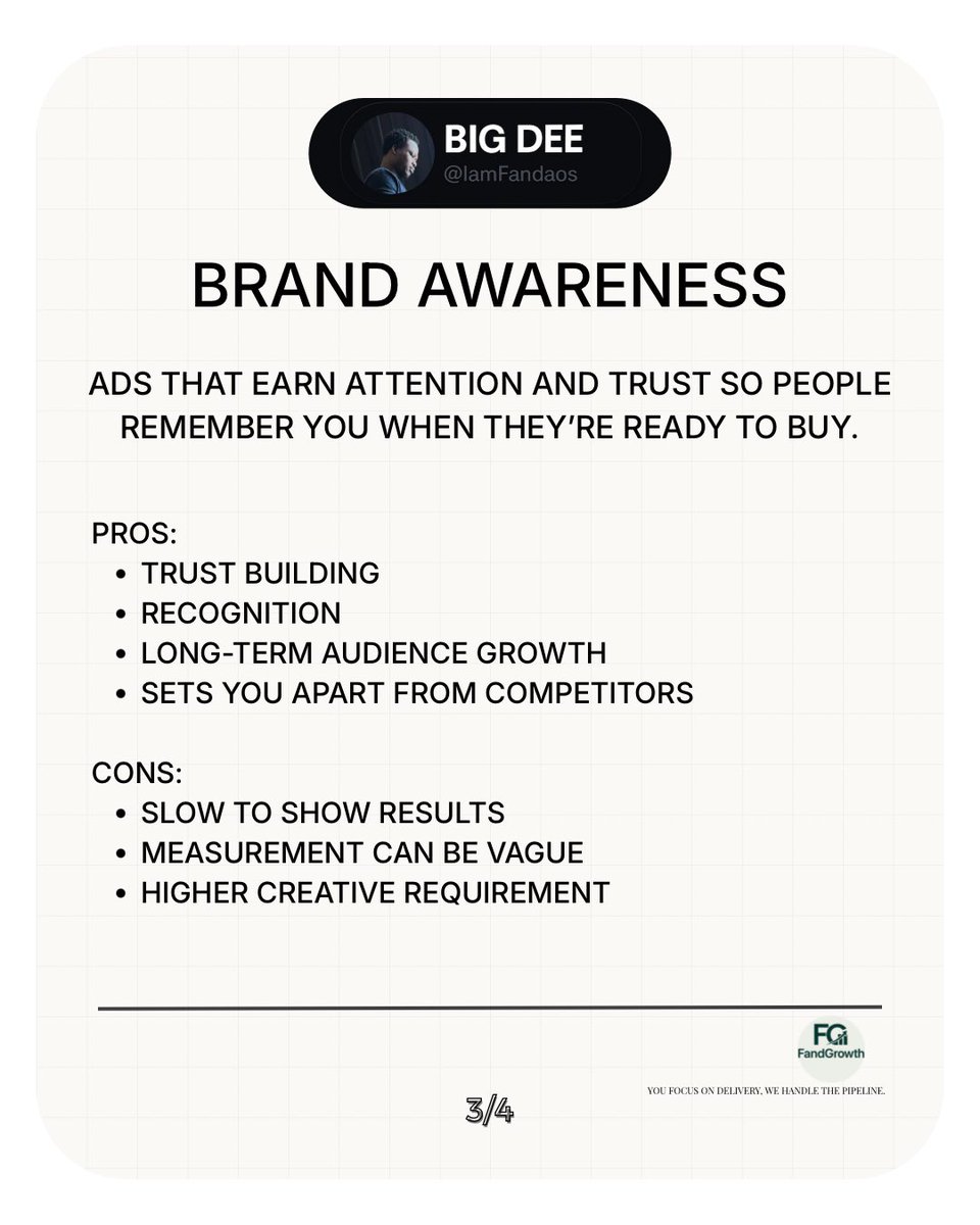 IamFandaos's tweet photo. In marketing, different ads serve different purposes.
Direct Response drives actions now.
Brand Awareness builds recognition over time.
A strong strategy uses both.
#Marketing #DigitalAds #BrandAwareness #DirectResponse https://t.co/xPsy6mpXI3