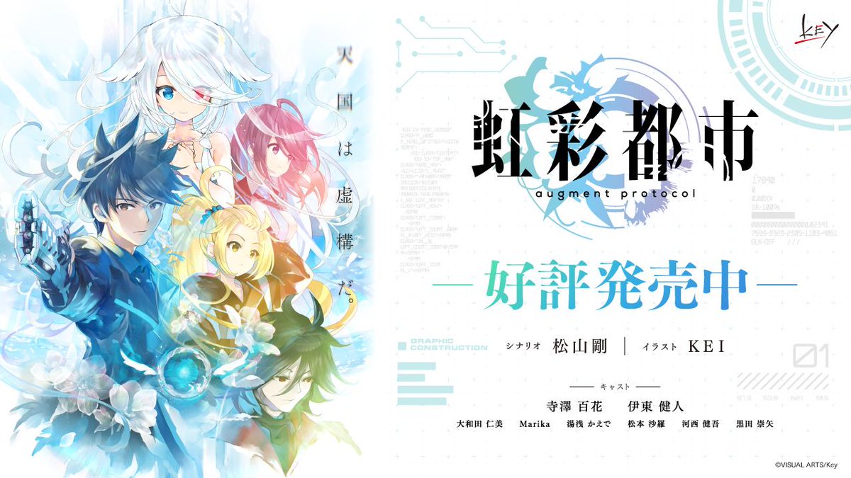 き*ん様 虹彩都市　発売キャンペーン　寺澤百花　直筆サイン色紙 Key新作『虹彩都市』発売記念キャンペーン！ 抽選で2名様に「一華百花