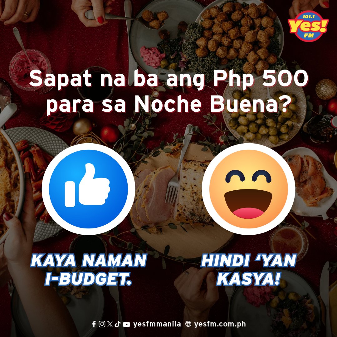 Anong mabibili ng Php 500 para sa Noche Buena? Pang-matcha pa lang, kulang na 'yan, eh! CHARENG! 🤣