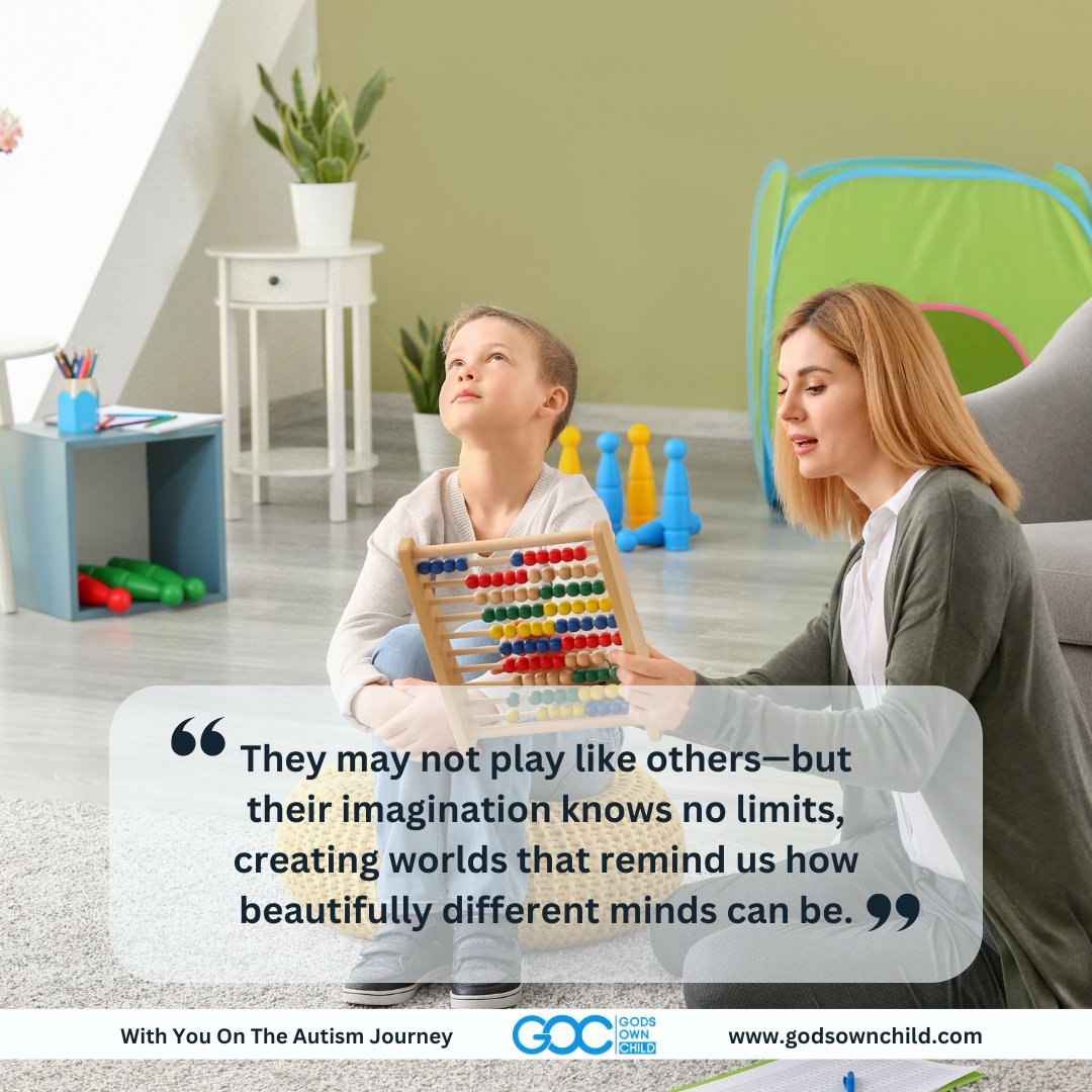 godsownchildin's tweet image. &quot;They may not play like others—but their imagination knows no limits.&quot;
Today&apos;s message: Let’s celebrate creativity in all forms. 🧩🌈
👉 Explore imagination with @godsownchildin!

#boundlessimagination #GodsOwnChild #autismcreativity #uniqueplay