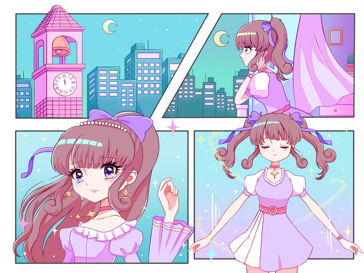 【🫧✨works✨🫧】
めろくる様(<a href="/Mellowcle/">めろくる/Mellowcle🍋</a> )の新曲、"ヒロイン feat. 夏色花梨"のイラストを描かせていただきました🫧

シティポップ✖️昭和少女漫画タッチを意識したイラストとなっております！