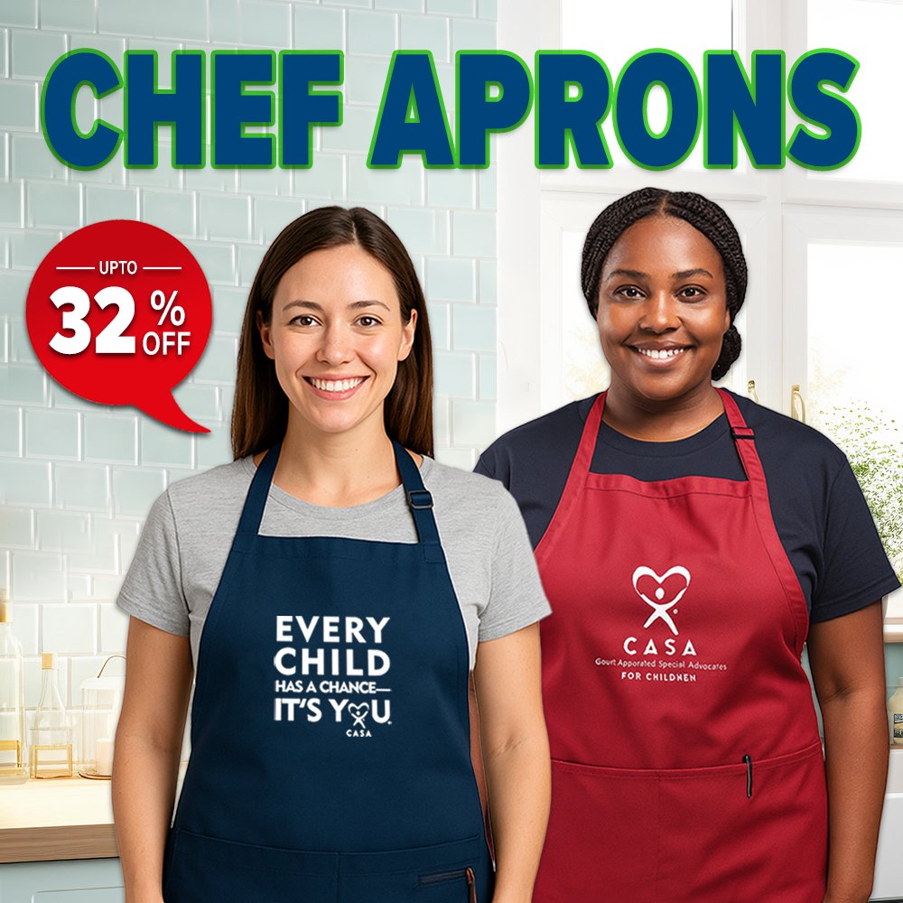 ShopCASA_3dASAP's tweet image. CASA family — time to gear up! 👩‍🍳❤️
Our Chef Aprons are now up to 32% OFF.
Support the mission. Wear the message.
 Every purchase helps amplify CASA’s impact!
#CASA #ChefAprons #SupportCASA #ShopForACause #EveryChildMatters #CASAAdvocates