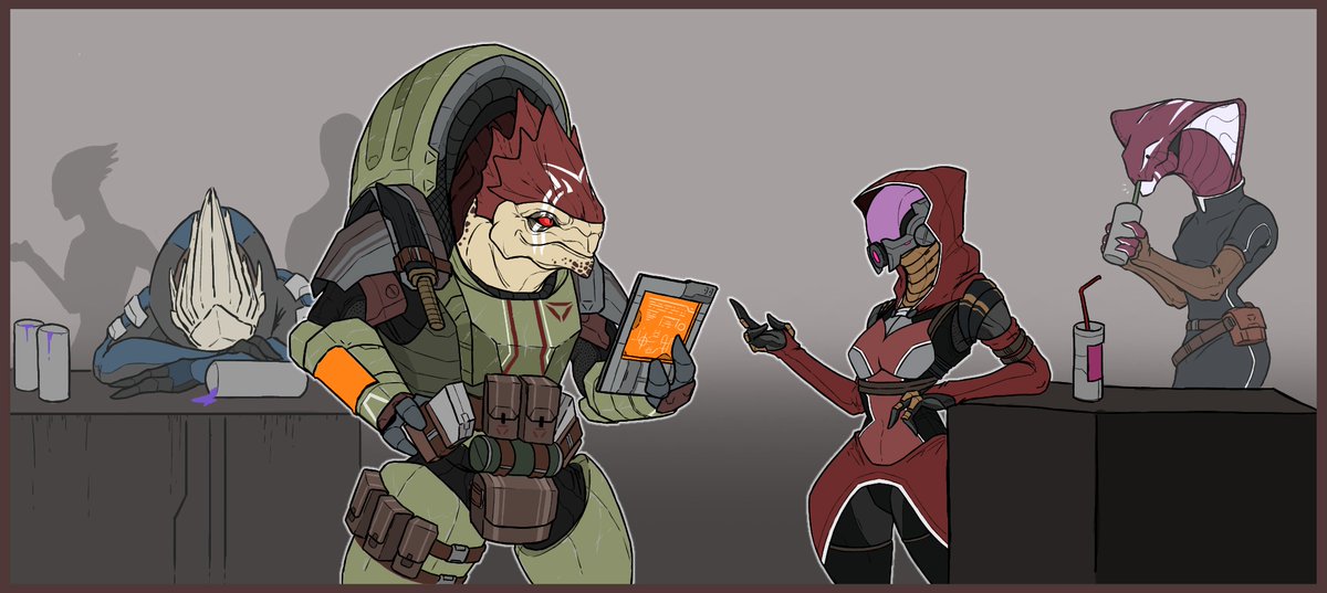 KhodyCRSU's tweet image. I just wanted to draw a Quarian in the first place, my hand slipped. 🦆