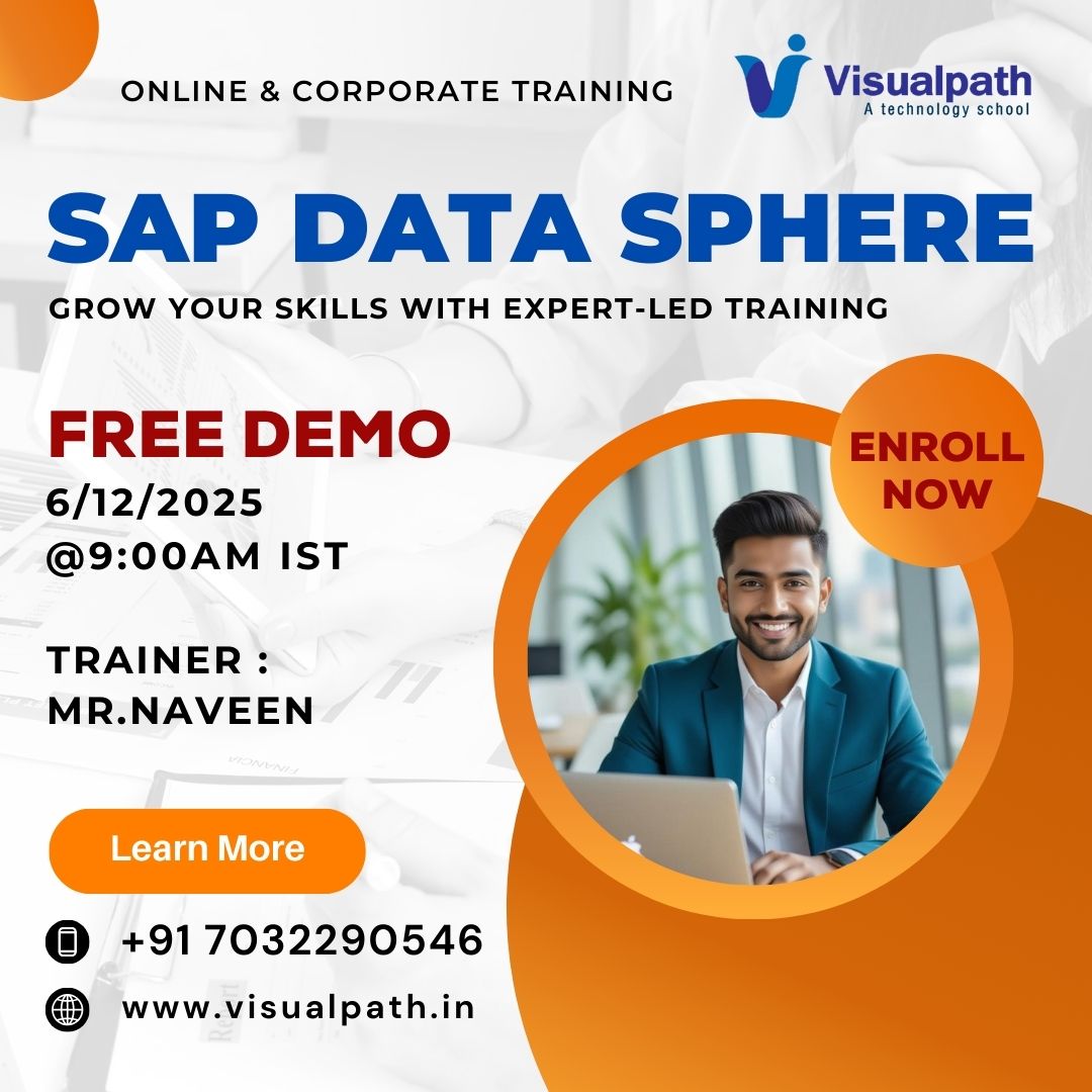 naveenkvis67093's tweet image. ✨ Join our Best SAP Datasphere Free Demo! ✨
🎓 Attend Online Free Demo on SAP Datasphere by Mr. Naveen
 📅 Demo Date: 6/12/2025
 ⏰ Time: 9:00 AM IST
📞 Contact Us: +91-7032290546
 
🔗Visit: visualpath.in/sap-datasphere…

#SAPDatasphere #SAPCloud #SAPAnalytics #DataIntegration