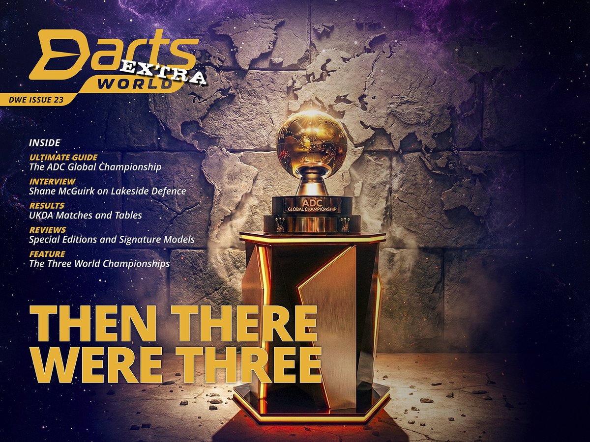 Darts_World's tweet image. 🟠⚪️ |  Darts World Extra 23 | ⚪️🟠
OUT NOW
Inside: 
🔸️Exc Interview: Shane McGuirk
🔸️ADC Global Championship Guide
🔸️UKDA Match Results &amp;amp; Tables
🔸️Then There Were Three
🔸️More... 

#TheOfficialVoiceOfDarts 

#DWExtra23 🆓️ @reddragondarts
dartsworld.com/darts-world-ex…