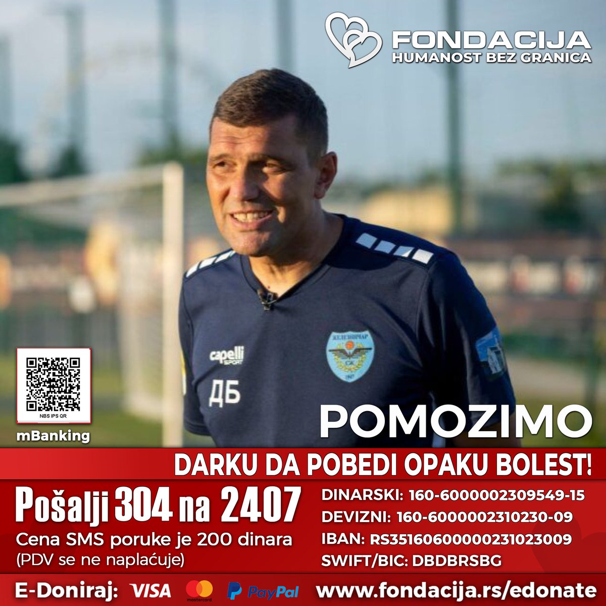 304 na 2407

Hajde da svi zajedno pomognemo Darku Božoviću, nekadašnjem golmanu brojnih srpskih klubova.

Sjajan momak, otac dvoje maloletne dece, uzoran porodičan čovek.

👇