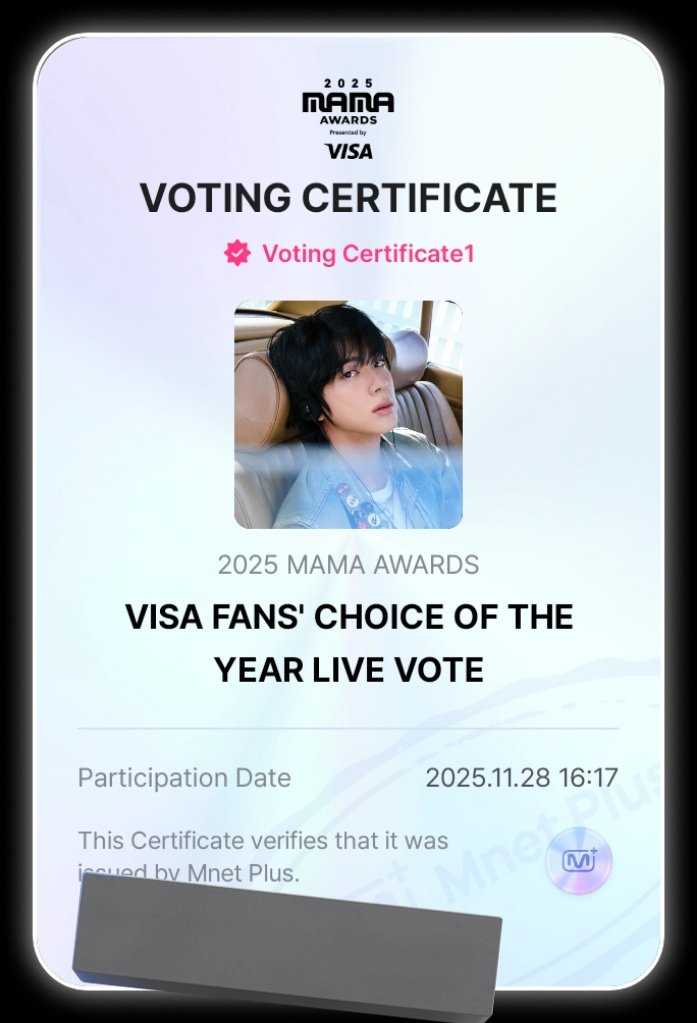 minayushine's tweet image. PLEASE VOTEEE FOR JIN!!!!!!!

ARMY Protect The 8thDaesang
ARMY Protect The 8thDaesang
#DaesangForJin