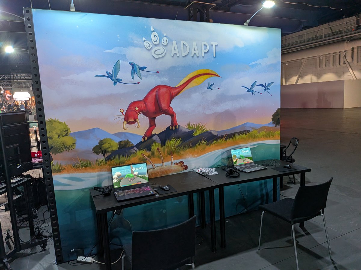 Adapt is all readied up for <a href="/DreamHack/">DreamHack</a>!

Drop by, say hi, and try out this evolution sim!

#DHStockholm