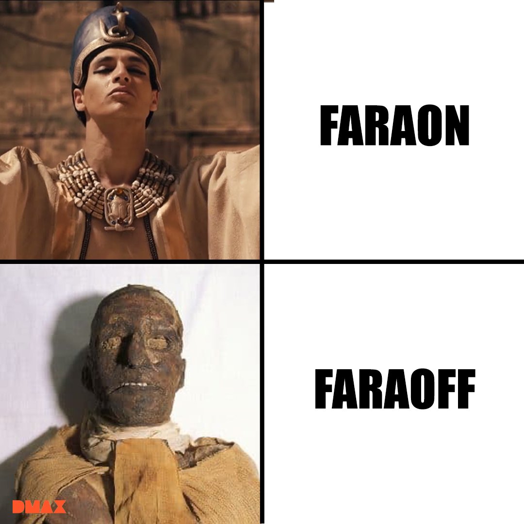 DMAX_es's tweet image. Me da vergüenza que este meme haya pasado por delante de mis ojos.

Los mejores programas de Egipto, disponibles en DMAX.es