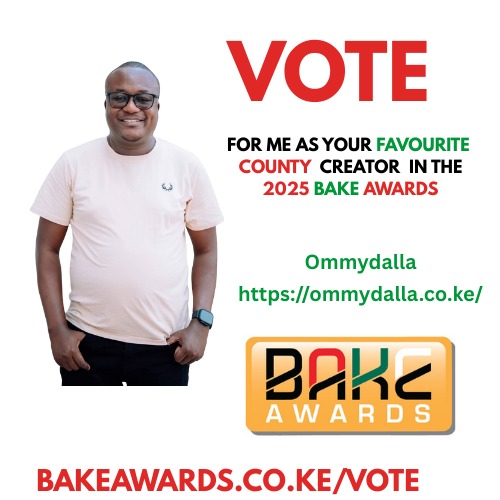 I’m excited to share that I’ve been nominated for the Bloggers of Kenya (BAKE)Awards 2025 under the County Creator Category.

I kindly ask for your vote to help bring this win home. Your support means everything!

Vote here: bakeawards.co.ke/vote

Thank you! 🙌🏾✨