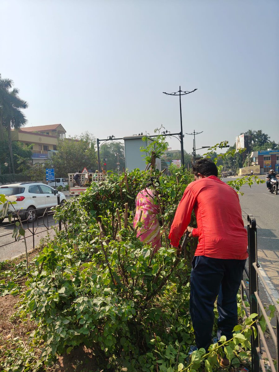 BSCL_BBSR's tweet image. City medians and landscaping are routinely maintained by having trees trimmed, garbage picked up, bushes clipped, and plants replaced. 

#UrbanGreening #CityMaintenance