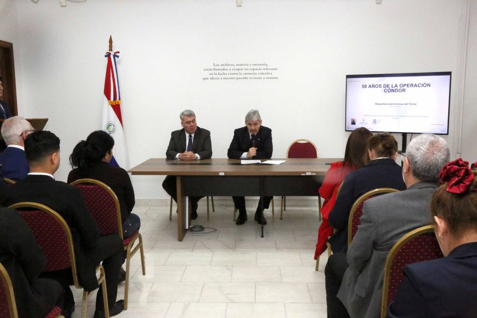 PoderJudicialPY's tweet image. 🔴Presentaron el Repositorio Digital del Archivo del Terror en el marco del cincuentenario del Operativo Cóndor

➕Info goo.su/stFsU1H