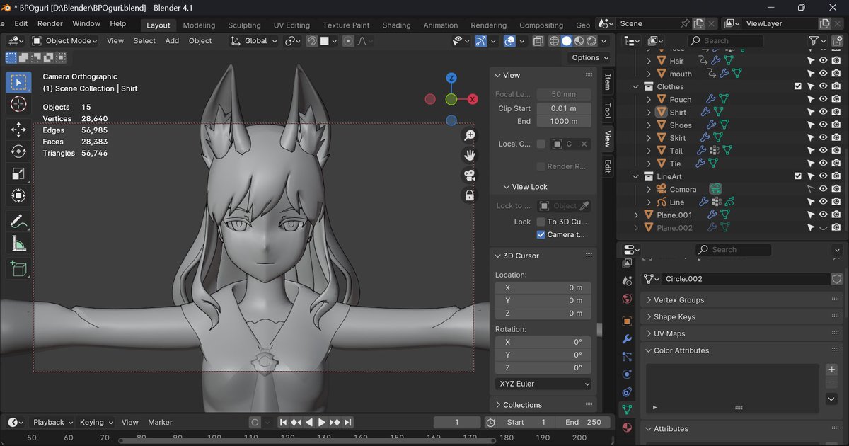 OguriCap091's tweet image. 参考書籍1冊分やりきりましたよ
…まぁ後編にもう1冊あるのですが

#BlueProtocol
#blender