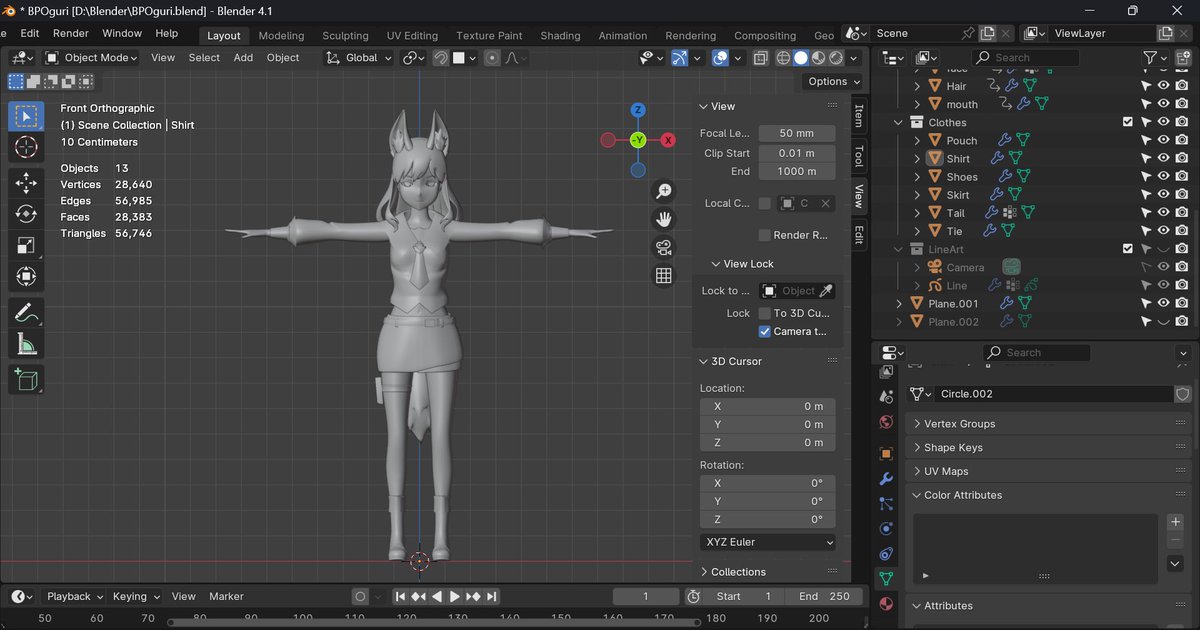 OguriCap091's tweet image. 参考書籍1冊分やりきりましたよ
…まぁ後編にもう1冊あるのですが

#BlueProtocol
#blender