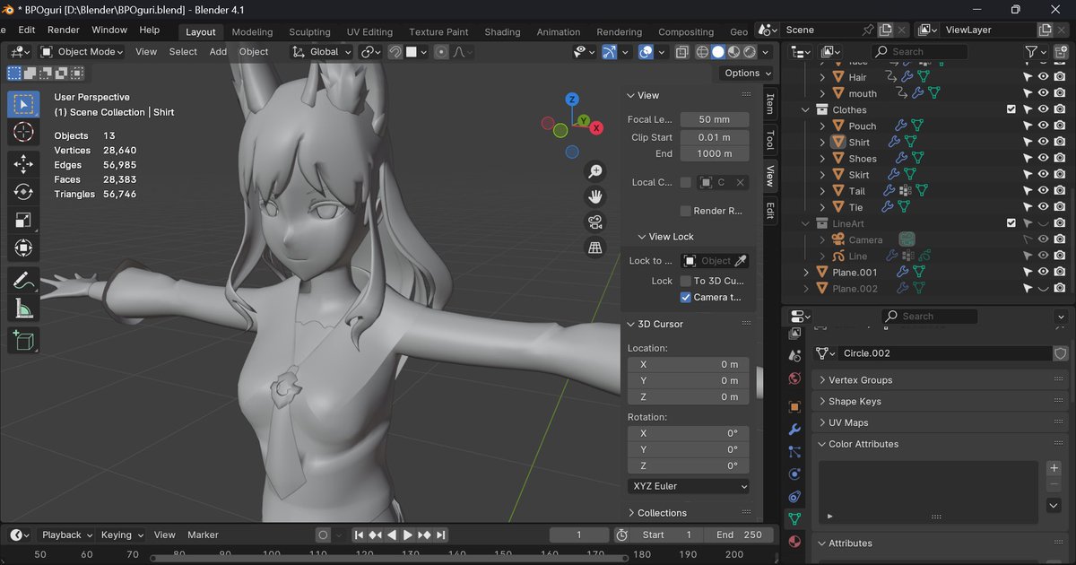 OguriCap091's tweet image. 参考書籍1冊分やりきりましたよ
…まぁ後編にもう1冊あるのですが

#BlueProtocol
#blender