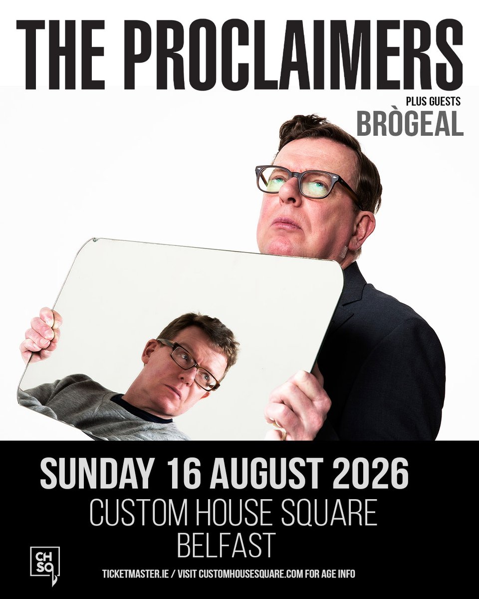 THE PROCLAIMERS SUPPORT ANNOUNCED ✨ Scottish folk-punk band @brogealbandl will join <a href="/The_Proclaimers/">The_Proclaimers</a> at CHSq on Sunday 16 August. 

Tickets available from Ticketmaster.