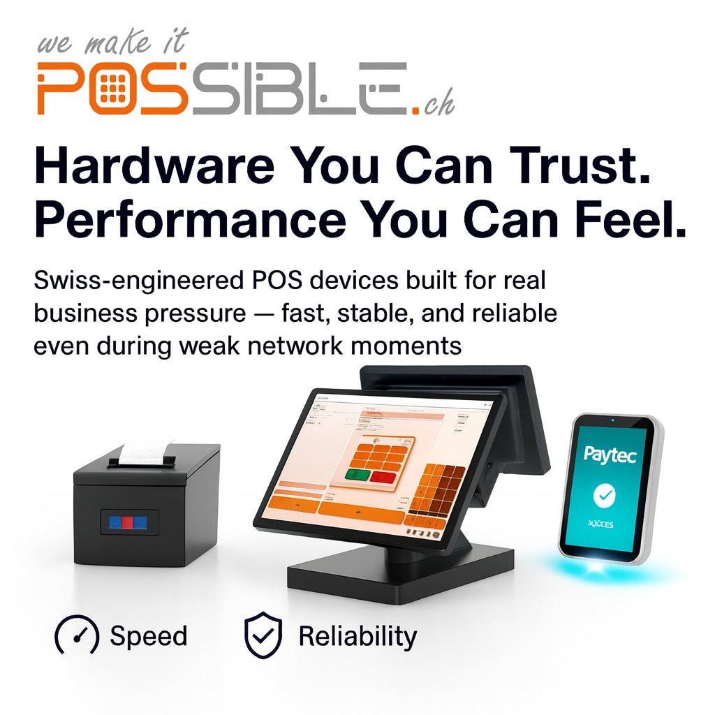 POSsible838415's tweet image. Your business deserves hardware that performs every time.
POSsible’s Swiss-engineered POS devices deliver fast processing, stable offline mode &amp;amp; reliable performance even during weak network moments.
No delays. No downtime.
👉 possible.ch
#POSsible #POSSystem