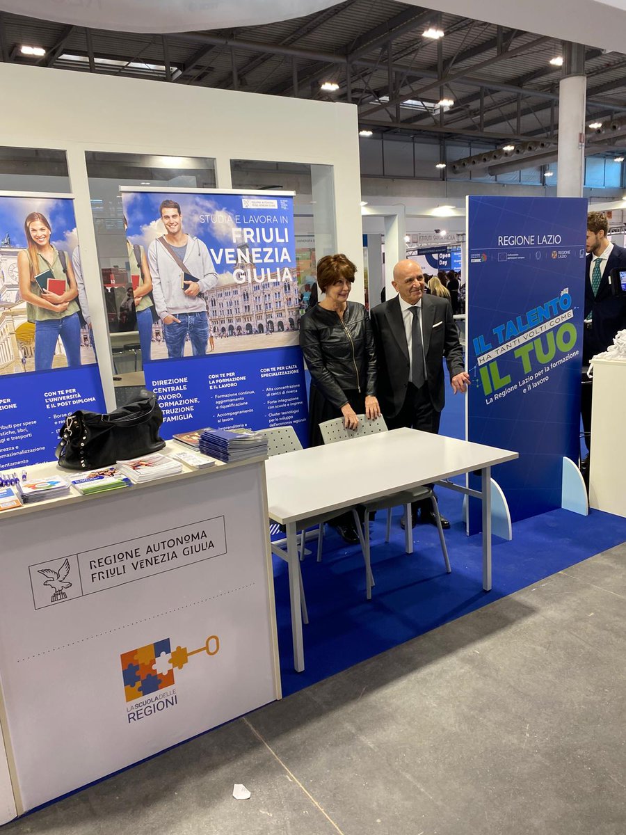 Studia e lavora in #FriuliVeneziaGiulia: #RegioneFVG è presente a JOB&amp;Orienta a #Verona, Salone dedicato a orientamento, scuola, formazione e lavoro, per presentare i servizi regionali di orientamento e diritto allo studio e gli ITS e Università del #FVG👉tinyurl.com/bdz6v5mx