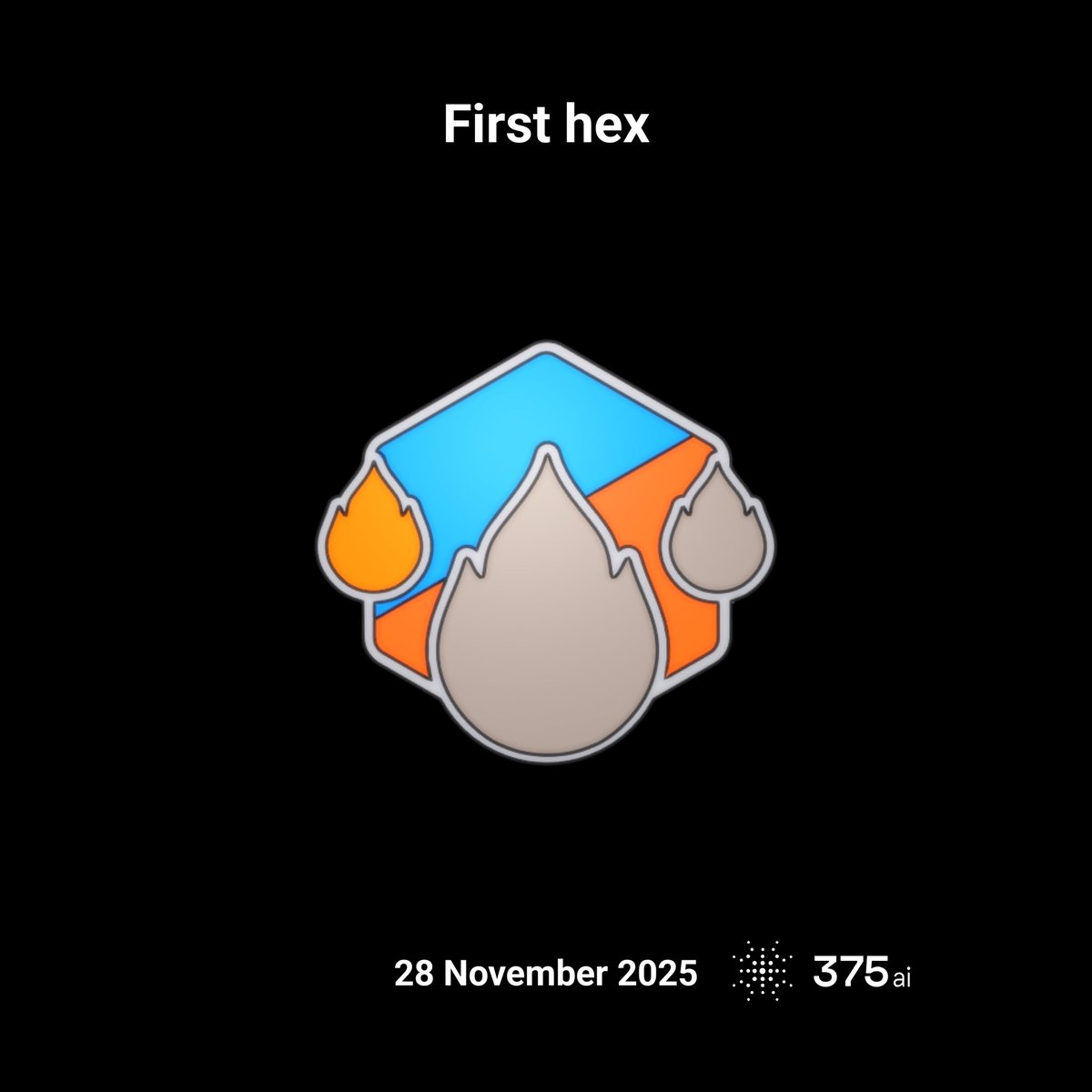 Crypto_Cristi's tweet image. I’ve just covered my first hex on #375go! #discovergo