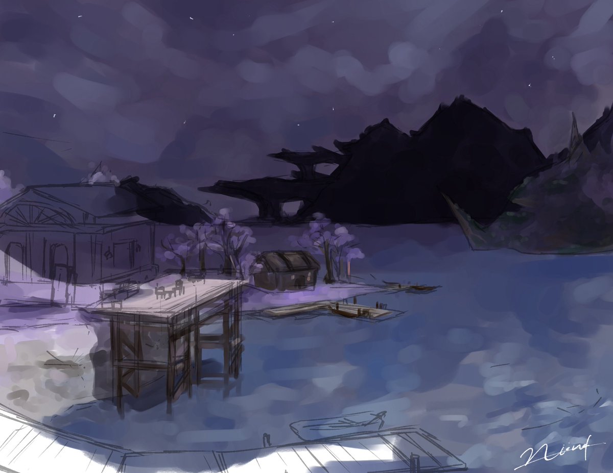 1877_Niina's tweet image. 息抜きに描いてたけどボツにするので供養〜🙂‍↕️