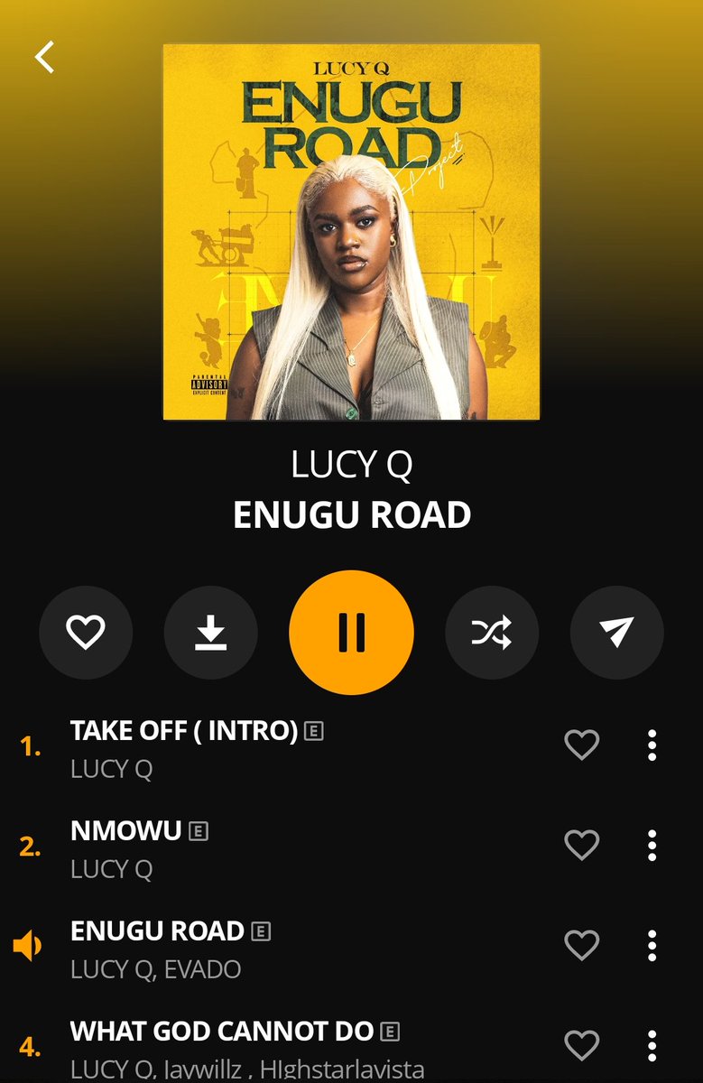 igbohiphopNG's tweet image. 🚨 @Big_Lucy_Q follows up amazing album “CHRONICLE OF THE BILLION” with new 9-Track EP — &quot;ENUGU ROAD&quot;📀

FEATURING⤵️
@Evado_042
@RealJaywillz
@highstarlavista
@iamslowdog
BARZINI
SKINNY CEE
@onlyguydibad
DAIZY
@beepee_rapgod
@Hugop0421

OUT NOW⤵️ ON AUDIO-MACK…