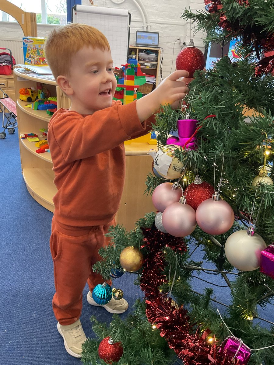 It’s the most wonderful time of the year! Our Bluebell nursery children had fantastic fun decorating their class tree.