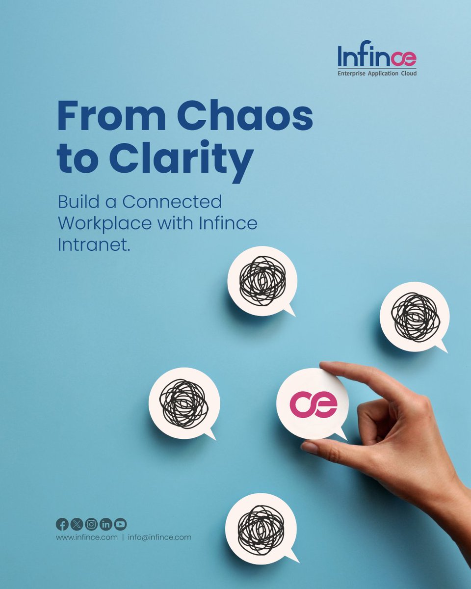 INFINCE1's tweet image. From scattered tools to a single, organized workspace!
Infince Intranet centralizes your company news, files, tasks, and team communication.
Keep everyone informed, reduce confusion, and empower teams to collaborate seamlessly
Discover: infince.com

#Infince