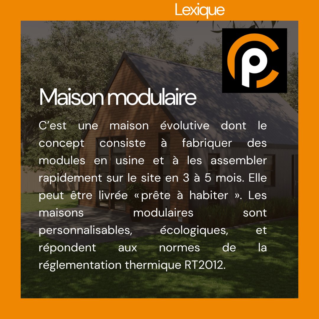 CoteMougeot's tweet image. 🔠 Le mot du jour en immobilier, pour éclairer vos connaissances !

Maison modulaire

🏡C’est une maison évolutive dont le concept consiste à fabriquer des modules en usine et à les assembler rapidement sur le site en 3 à 5 mois. Elle peut être (...)