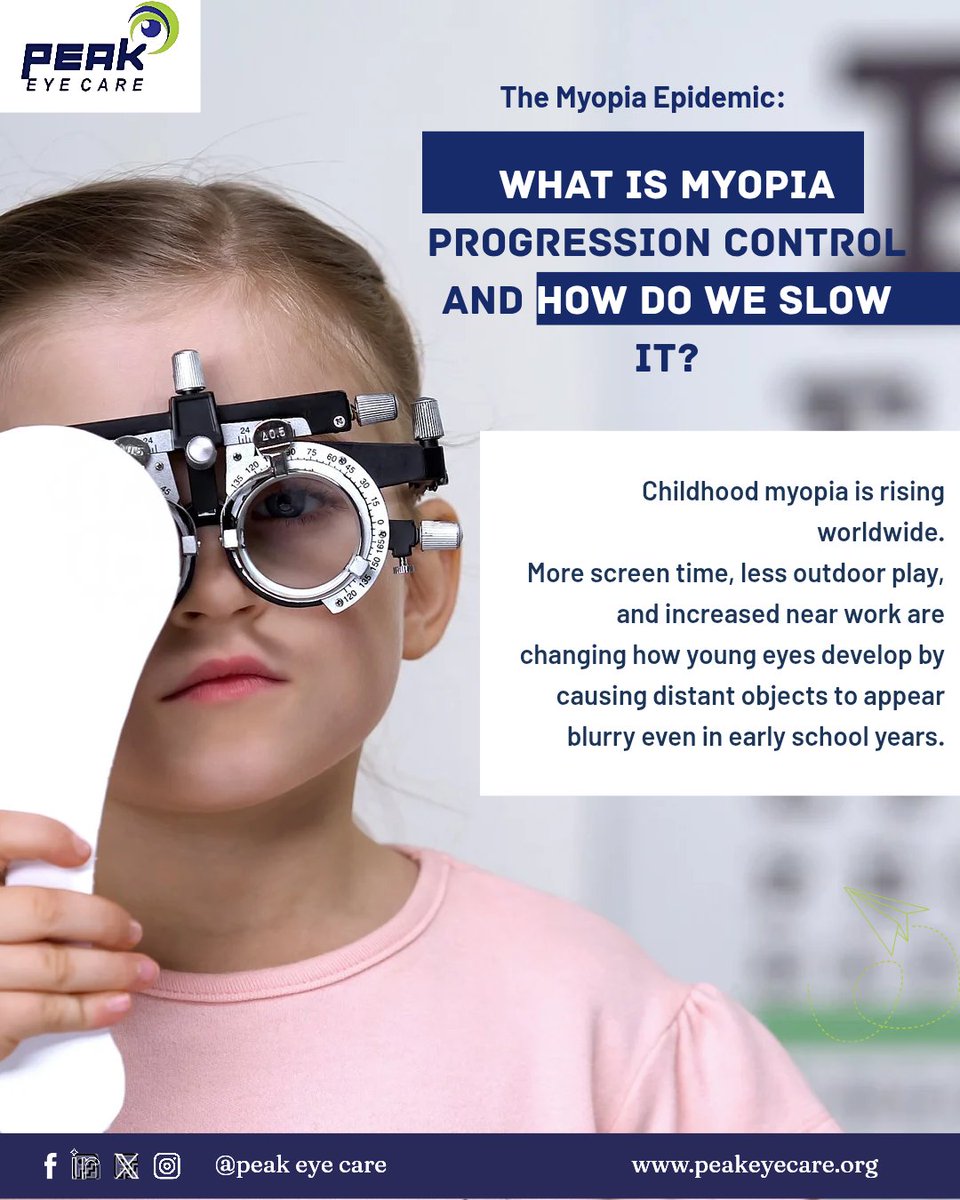Peakeyecareltd's tweet image. Kids’ eyes change fast, sometimes too fast.
Myopia isn’t just “they need glasses”… it can progress and affect long-term eye health.

📍Visit us at Raka Plaza 5, Sanusi Fafunwa Street, Opp. Karimu Kotun Street, VI,  Lagos.

#ChildEyeHealth #MyopiaControl #ProtectYoungEyes