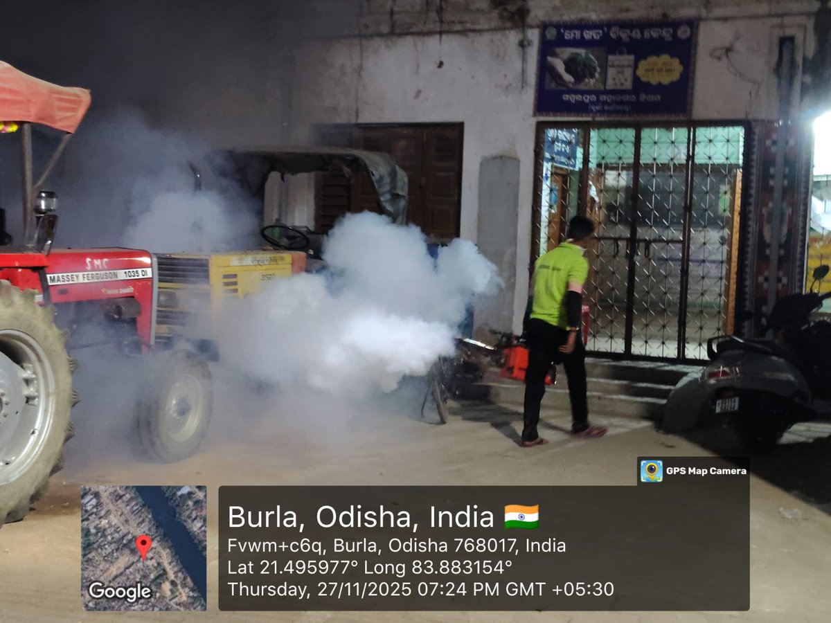 SMC_Sambalpur's tweet image. Extensive fogging done in several parts of Burla to keep communities safe from mosquito-borne illnesses.
#VectorControl
#CommunityHealthSambalpur