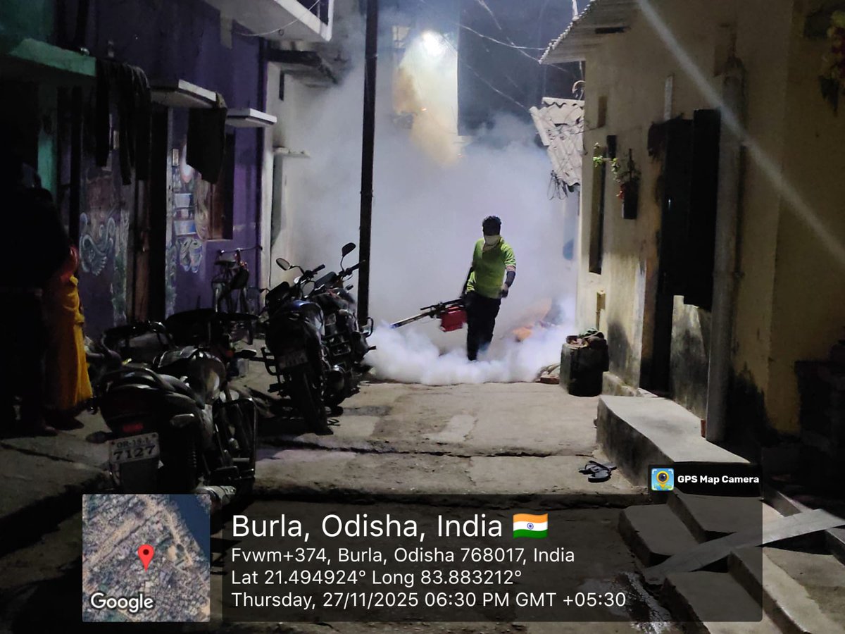 SMC_Sambalpur's tweet image. Extensive fogging done in several parts of Burla to keep communities safe from mosquito-borne illnesses.
#VectorControl
#CommunityHealthSambalpur