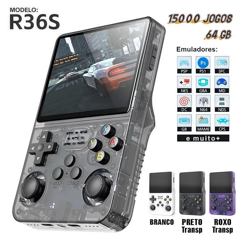 andreqmoraes's tweet image. Dê uma olhada em Console Portátil R36S + de 15.000 Jogos Vídeo Game 64g Linux Tela IPS 3.5 Polegadas por R$175,99 - R$187,99. Compre na Shopee agora! s.shopee.com.br/8Ki2tORkXc?sha…