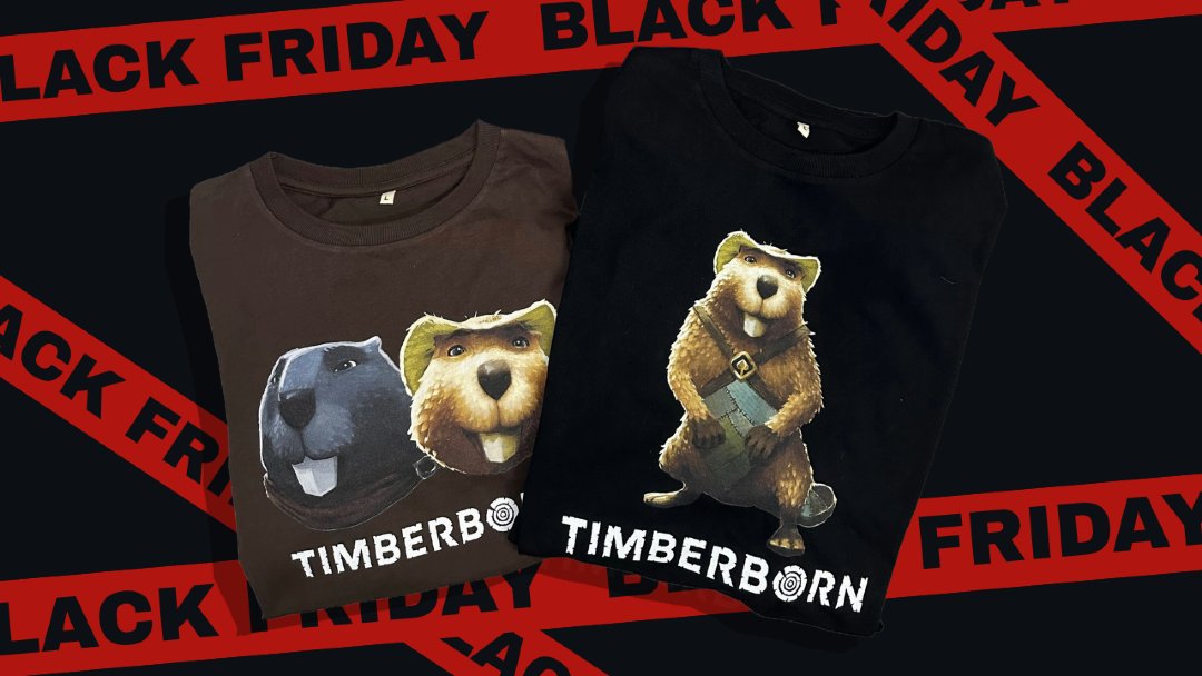 Hauling Post in our merch store is getting a Black Friday boost! 🦫

Use TAKE10 code to get 10% off and - only today - free UK shipping! 📯

Shop now → merch.timberborn.com