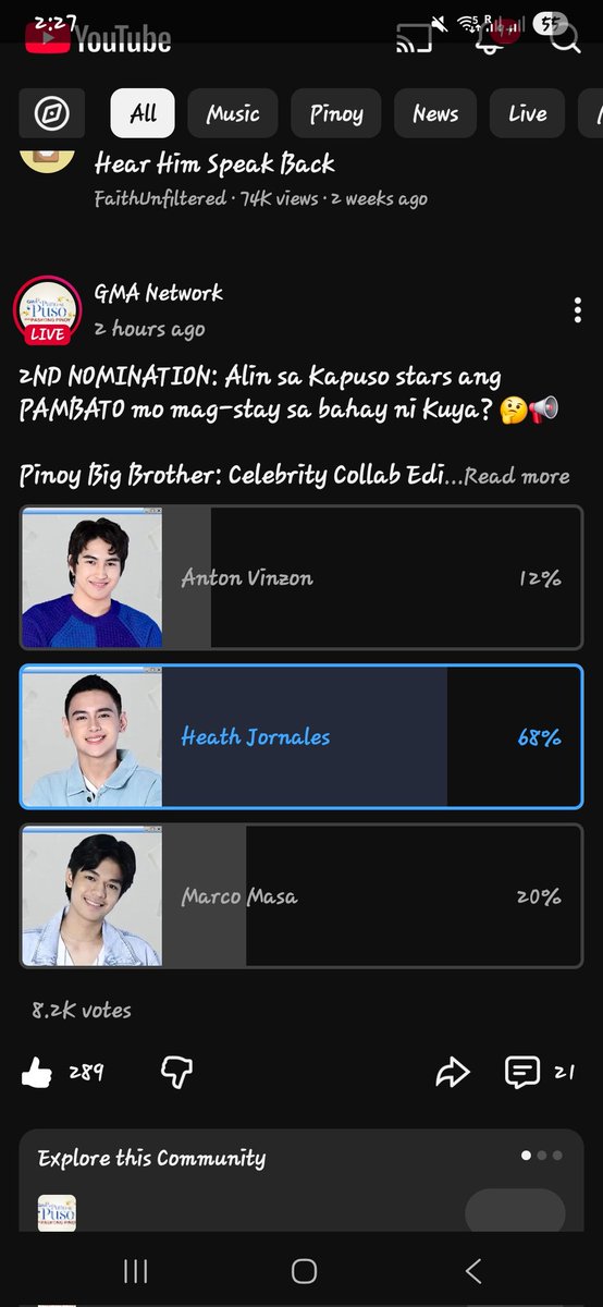 MelissaB32687's tweet image. Ang lakas ni Heath sa voting sa youtube🥹😍❤️ pero sana marami din mag vote sa kanya sa Maya🙏🙏🙏 Please save Heath🙏❤️

#BBSHEATH
BBS HEATH
HEATHs SHOWTIME