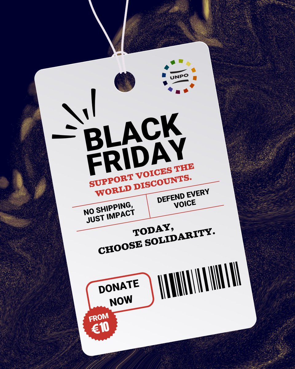 BLACK FRIDAY, but make it meaningful.
While the world shops, unrepresented peoples continue their work for justice, recognition, and human rights. This #BlackFriday, we're offering something different: a chance to make real impact.

Donate here: unpo.org/donation/supor…