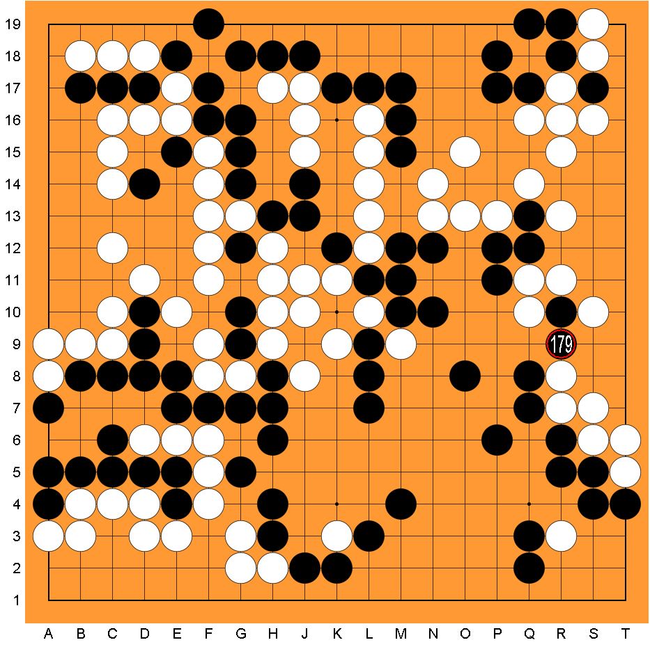 Кубок России. Первый раунд. Гениальный тесудзи из партии Аскара Хусаинова и Артура Гимадиева. 

Черные (Артур) удлинились ходом 179. Как это работает и в чём здесь идея? Предлагайте ваши варианты в комментариях.