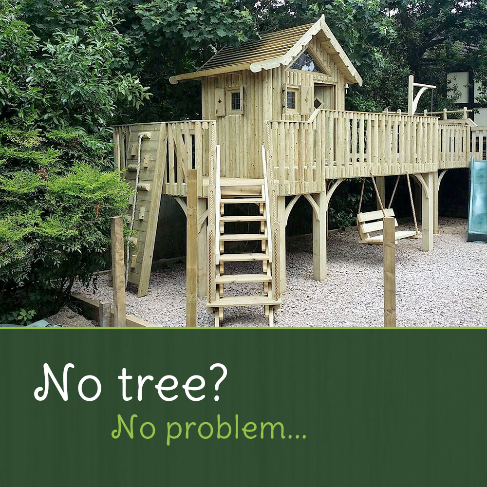 We are not all blessed with a beautiful oak tree in our gardens, but that doesn't mean you can't live your treehouse dreams! We can build with or without a tree!

#treehouse #treehousebuild #gardeninspo #childhood #outdoor #adventure #explore
