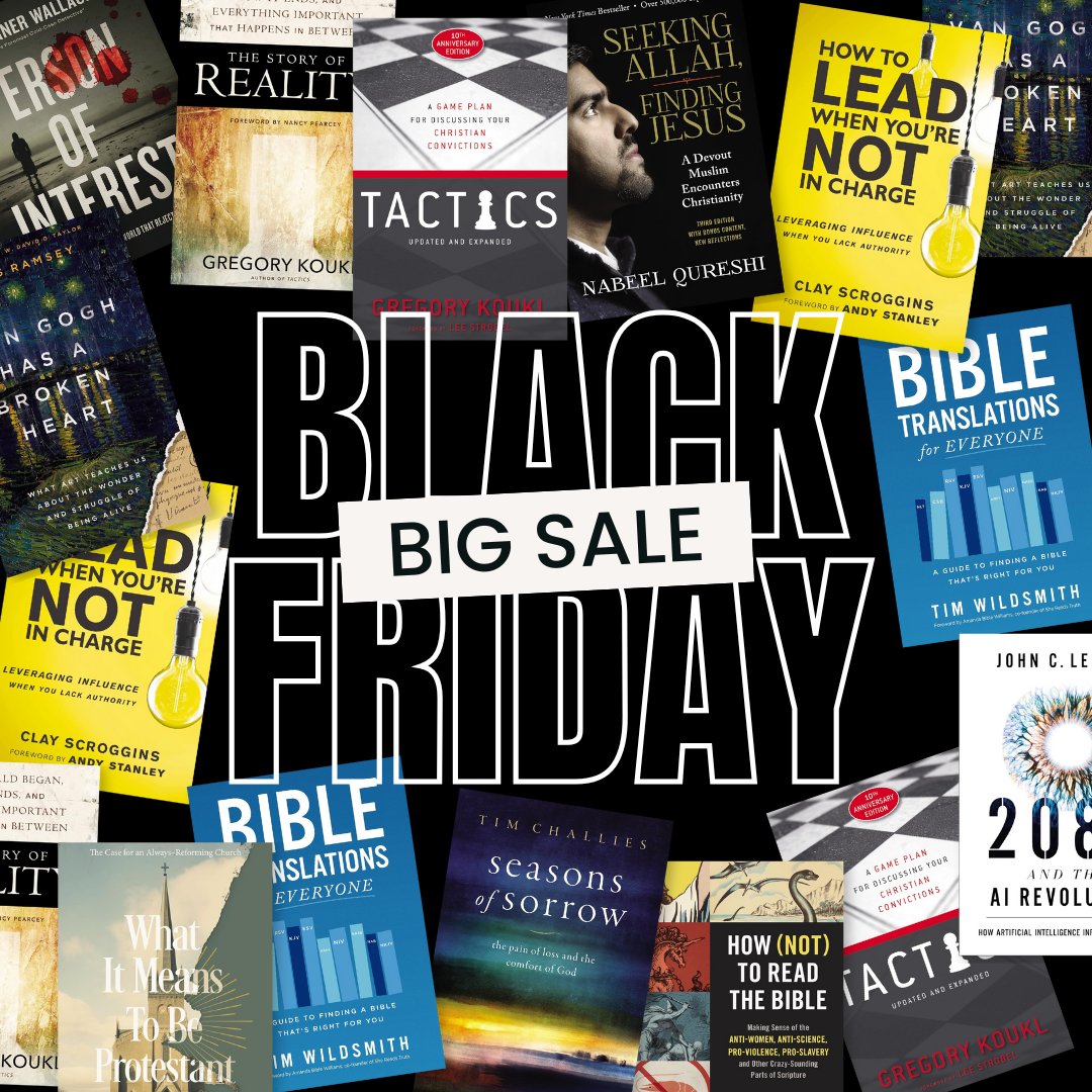 Build a meaningful reading list for the year ahead with one of the biggest sales of the year!

The Zondervan Reflective Black Friday Sale on Amazon features major savings on books for spiritual formation, leadership, and cultural engagement. Don’t miss it!
amzn.to/43We7xg