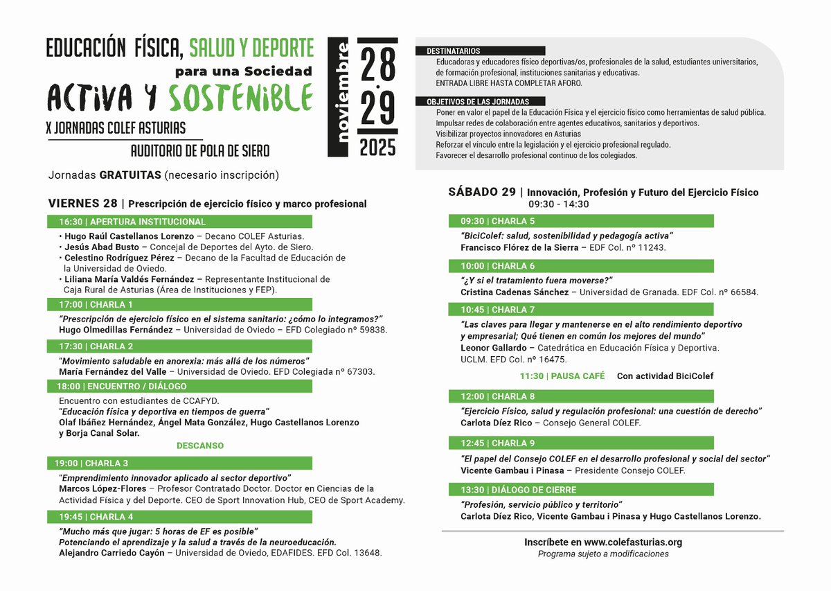 <a href="/GallardoLeonor/">leonorgallardo</a> ya está lista para unos días muy especiales en 📍Asturias

🏆 Esta noche recibirá el Premio COLEF Asturias 2025

💬 Y mañana compartirá su charla: “Las claves para llegar y mantenerse en alto rendimiento deportivo”

#COLEFAsturias #EducaciónFísica #PremioCOLEF2025