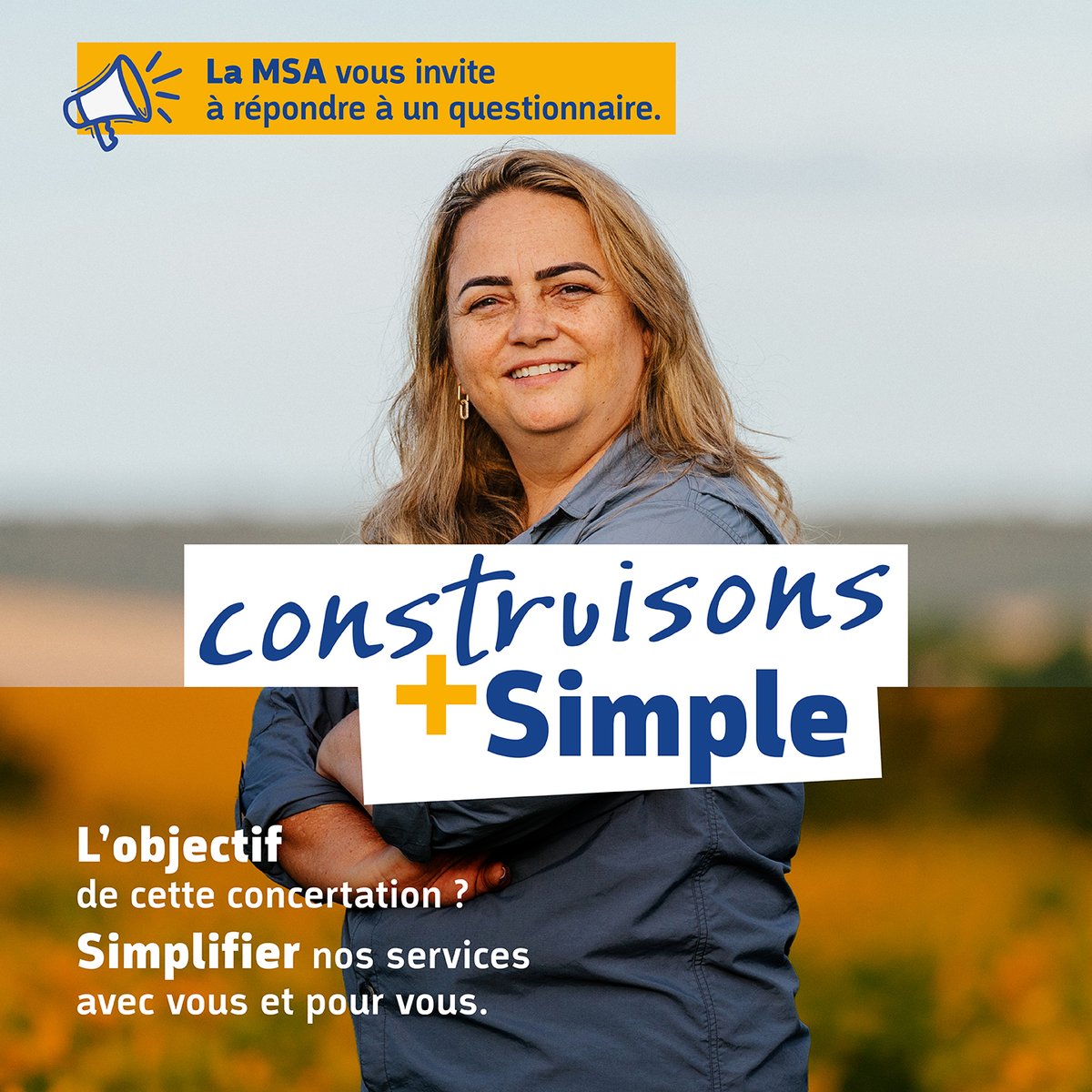 La #MSA veut simplifier vos procédures pour vous faire gagner du temps. 
Vos retours sont essentiels pour bâtir des services + fluides, + utiles🌿 
 
💬 Donnez votre avis dès maintenant 
👉 construisons-plus-simple-msa.make.org 
#Concertation #Simplification #PlusSimpleMSA #EcouteUsager