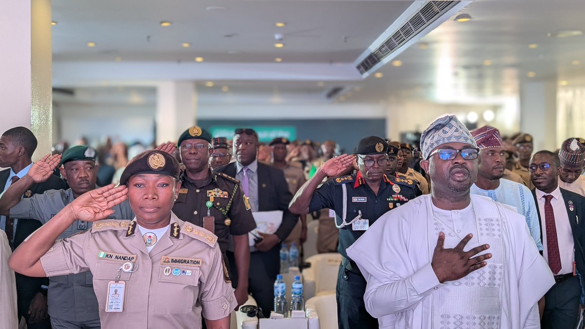 voiceofnigeria's tweet photo. The Ministry of Interior @MinOfInteriorNG and @nigimmigration have officially unveiled the ECOWAS National Biometric Identity Card (#ENBIC) in Abuja, with a focus on stronger regional integration.
#ECOWAS #Nigeria #IdentityCard #RegionalIntegration #Immigration #WestAfrica #Abuja https://t.co/t83N018vq7